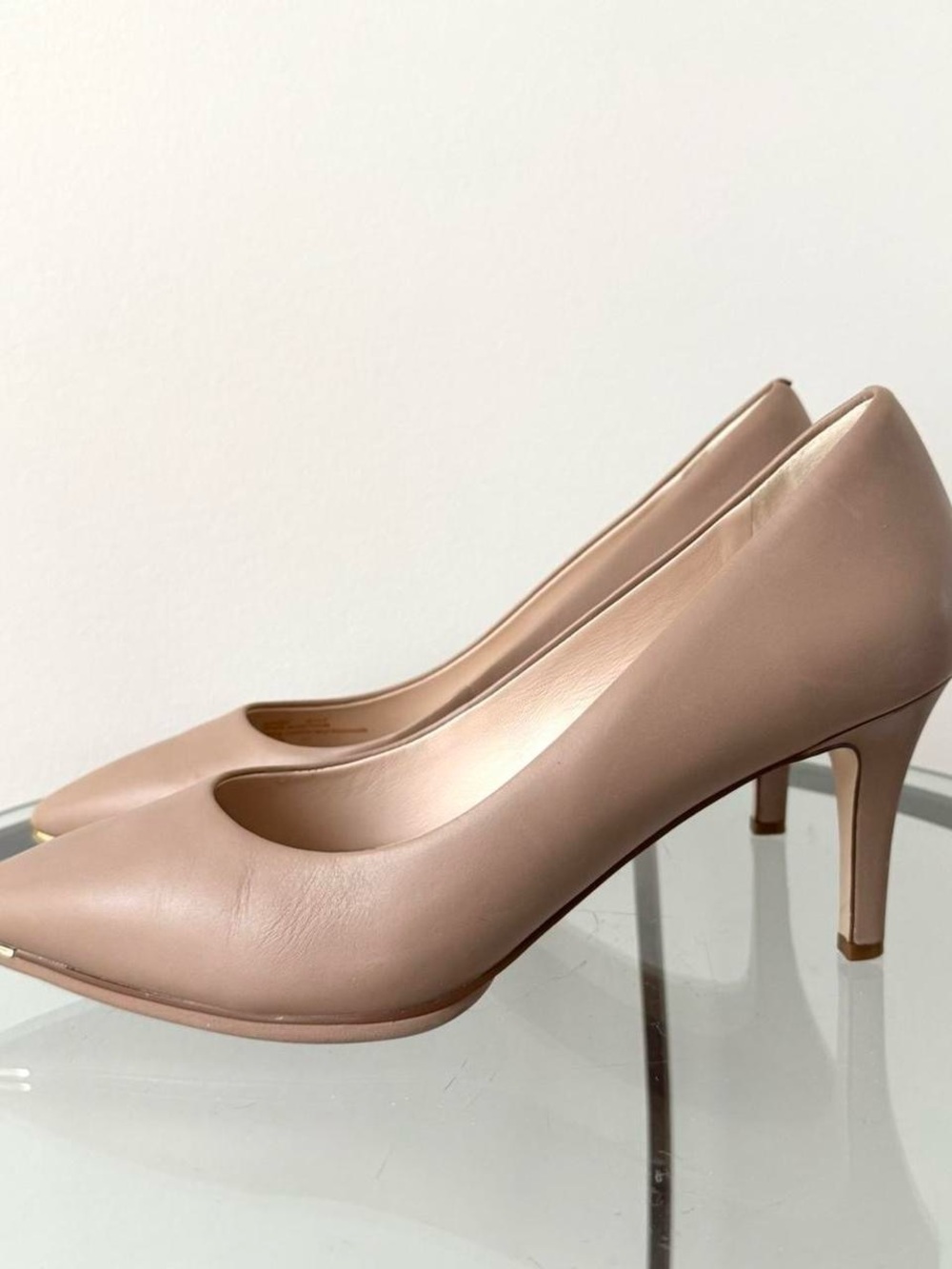 Cole Haan Blush Pointed-Toe Mid Heel Pumps